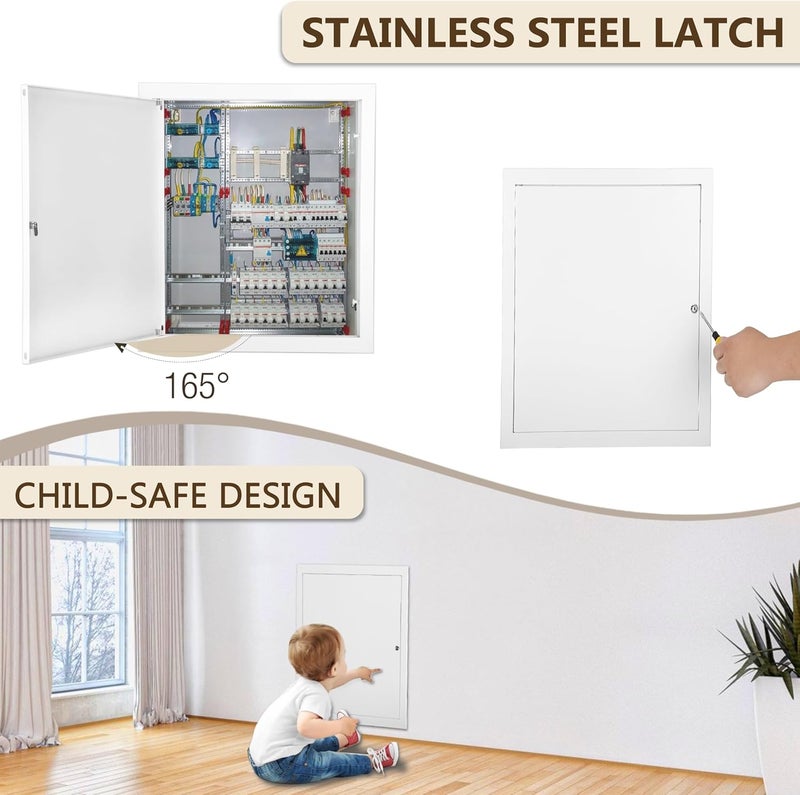Fancat Thicken 1mm 16 x 24 Access Panel for Drywall,Attic Door, Ceiling Access Panel for Drywall,16 x 24 Metal Access Panels are Thickened to 1mm to Solve The Problem of Fragile Panels(Screwdriver Latch) - Image 5